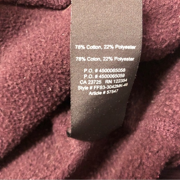 Aritzia TNA Maroon Baltic Pullover Hoodie Small - Picture 5 of 9